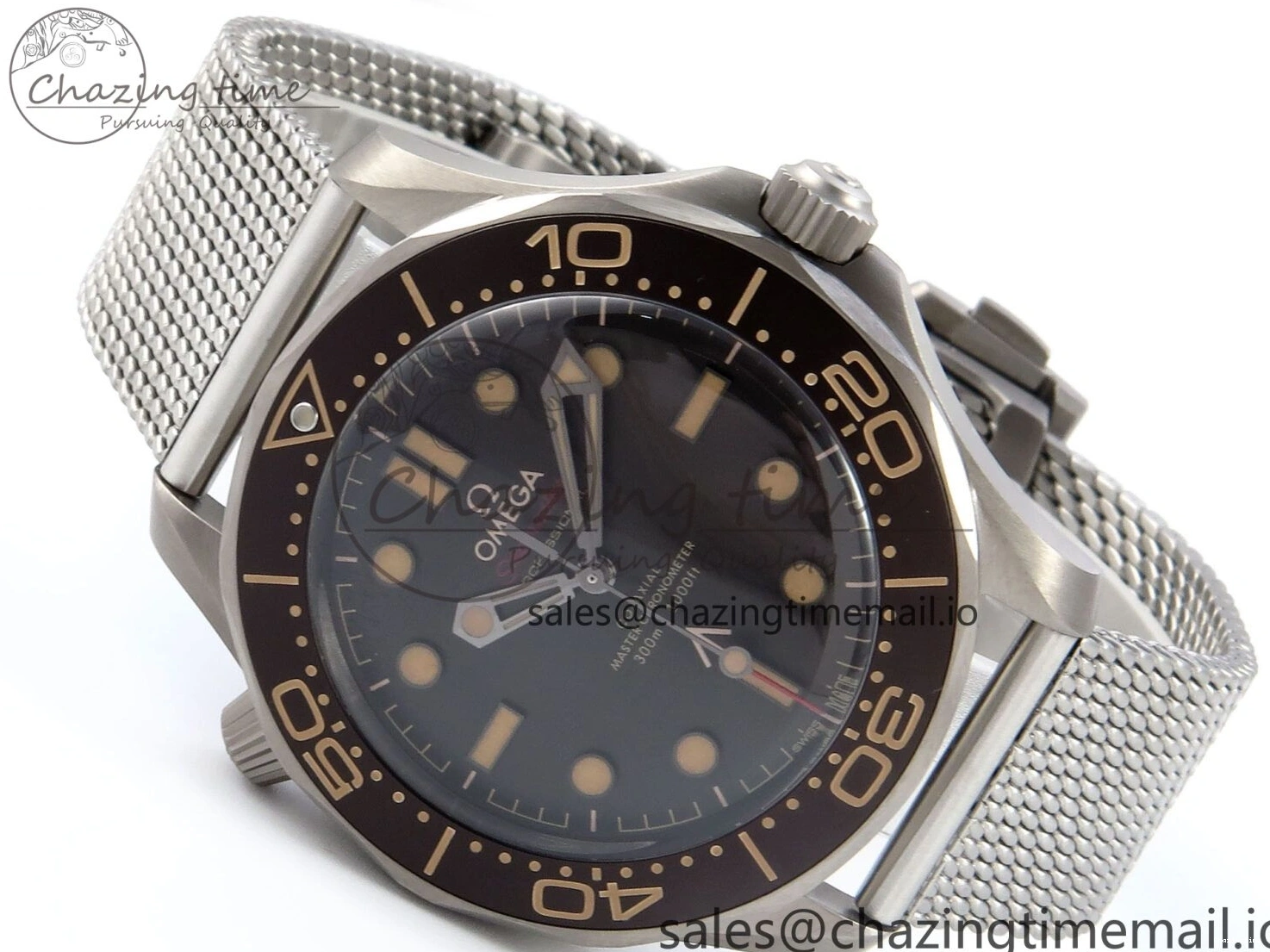 0323 Original Seamaster 300 “No Time to Die” Limited Edition VSF 1:1 Best Edition on SS Mesh Bracelet A8806(Free Nato) V 7679